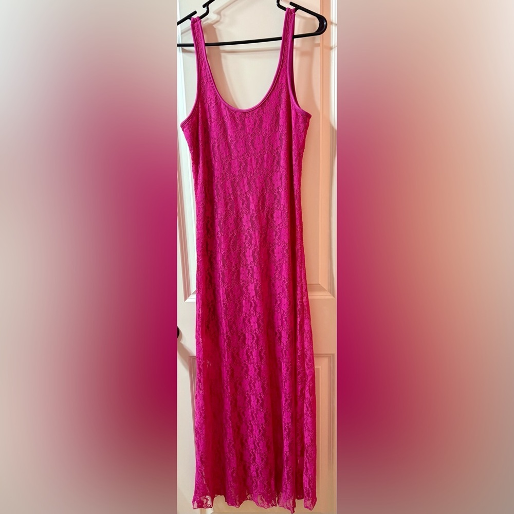 Pink Lace Dress - Picture 5 of 6